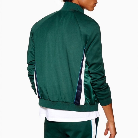 TOPMAN GREEN TRACK JACKET: BRAND NEW - Picture 4 of 10